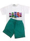 Kinder-Set mit Shorts Sommer 2Stück Grün