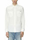 S-east Long-sleeved Cotton Shirt White