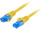 Lanberg S/FTP Cat.6a Ethernet Cable 0.5m Yellow