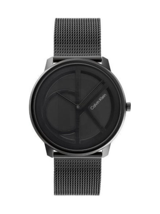 Calvin Klein Men's Watch 40mm Battery with Black Metal Bracelet