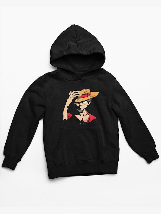 One Piece Luffy - Schwarzes Sweatshirt