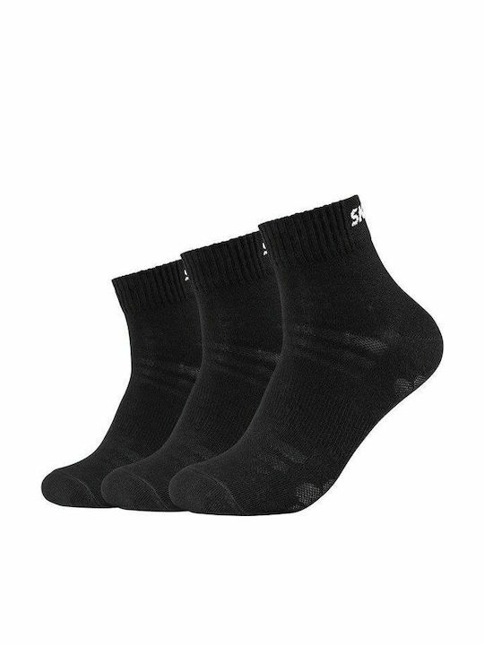 Skechers Einfarbige Socken Schwarz 3Pack Skechers Einfarbige Socken Schwarz 3Pack