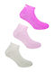 FILA Women's Solid Color Socks Multicolour 3Pack