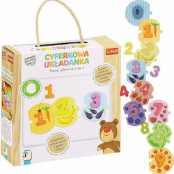 Wooden Kids Puzzle Παζλ Με Αριθμούς for 3++ Years 10pcs Trefl