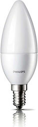 Philips Λάμπα LED για Ντουί E14 και Σχήμα B35 Θερμό Λευκό 470lm