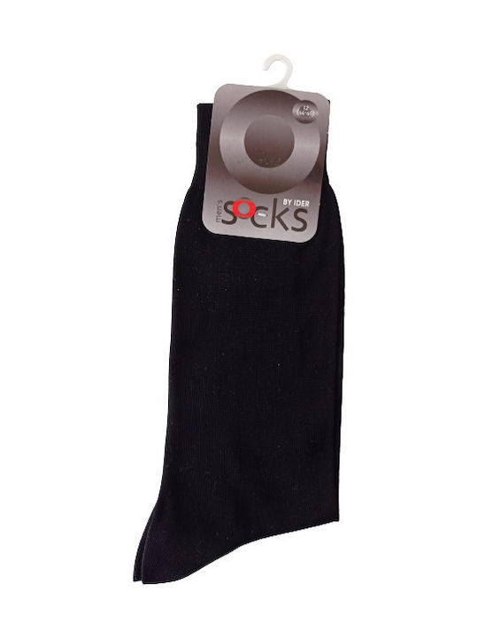 IDER Men's Solid Color Socks Black