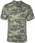 Mil-Tec Short Sleeve T-shirt Army 100% Cotton In Khaki Colour Tarn At-Digital