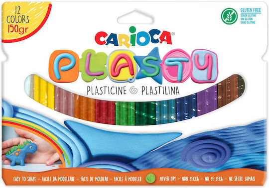 Carioca Пластелини в Кутия Plasty за 3+ Години 12 Бр