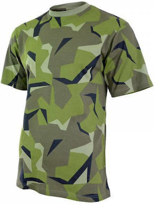 Mil-Tec Mânecă scurtă Tricou Armatei 100% Bumbac în Verde Culoare Camo Suedia