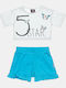 Kinder-Set mit Shorts Sommer 2Stück Weiß