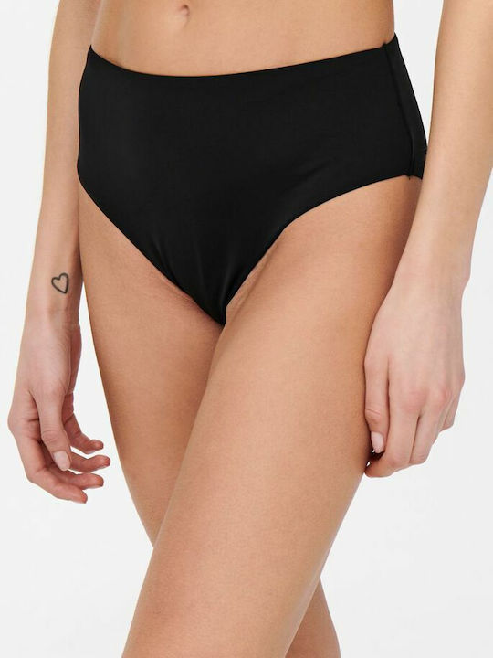 Bikini Slip Ψηλόμεσο Μαύρο
