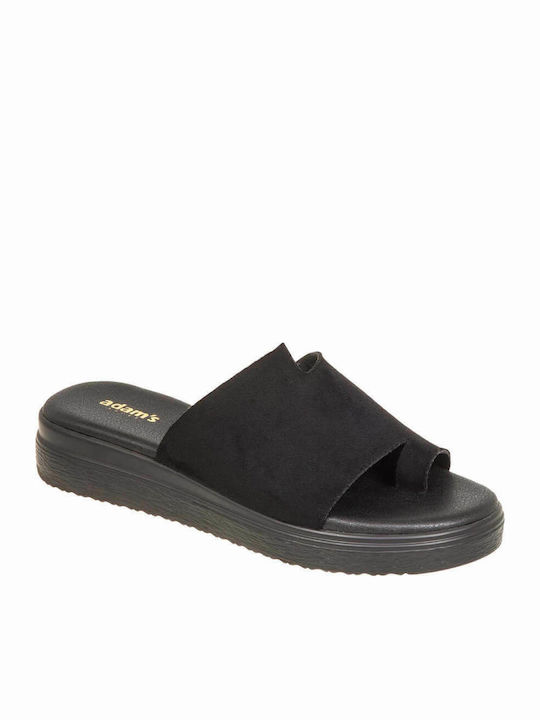 Flache Sandalen für Damen Anatomisch in Schwarz Farbe