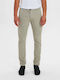 GABBA CHINO PANTS with side pockets logo on right pocket slim fit line 2200211070.Seedpearl