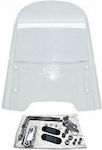 TEC Motorcycle Windshield & Windscreen Transparent Visor 51x48εκ. Universal 603-00-30603