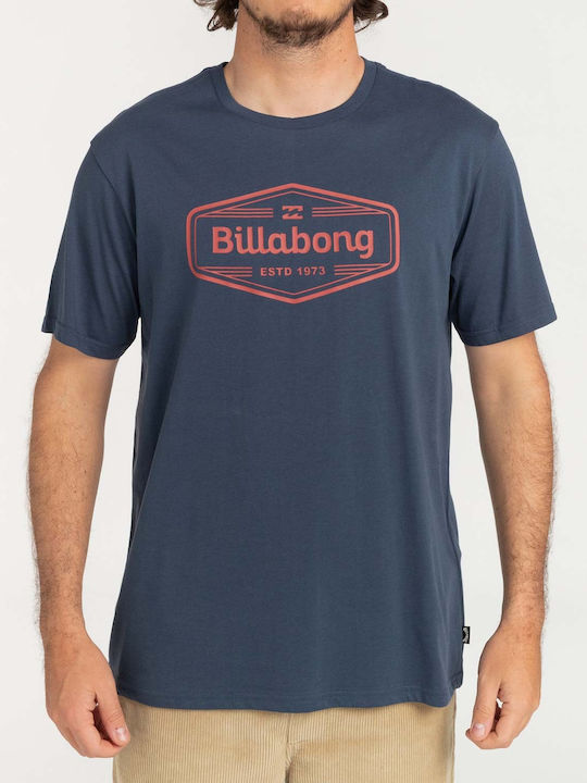 Billabong Ανδρικό T-shirt Denim με Λογότυπο