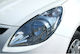Motordrome Front Headlights Eyebrows for Hyundai i20 2008 - 2014