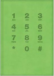 Exas Paper HB71003 Phone Directory 256 Pages Green 14x21cm