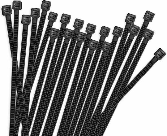 Maestro Cable Ties Plastic 400mm x 4.8mm in Black Colour (100 pcs)