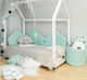 Baby Star Baby Crib Bedding Set Σύννεφα 7709 3pcs Μέντα