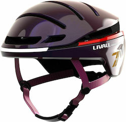 Livall EVO21 Helmet for Electric Scooter Black Helmet Size M in Black Color