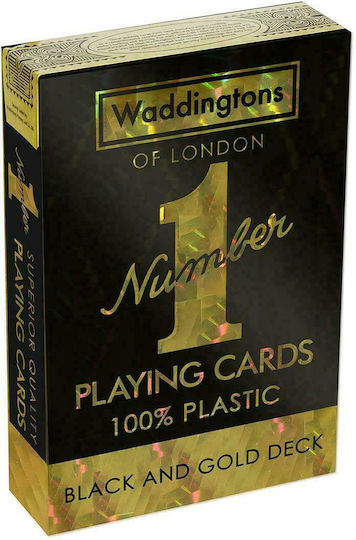 Winning Moves Waddingtons No.1 Collectible Playing Cards Paper for Poker Black