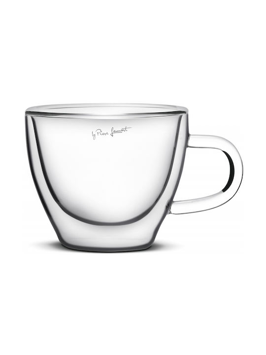 Lamart Glass Cappuccino Cup Set 190ml Transparent 2pcs