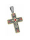 Byzantine Cross from Gold Plated Silver