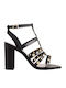 Carolya Leder Sandalen Schwarz