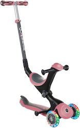 Globber Go-Up Deluxe Lights για 3+ Ετών Pastel Deep Pink