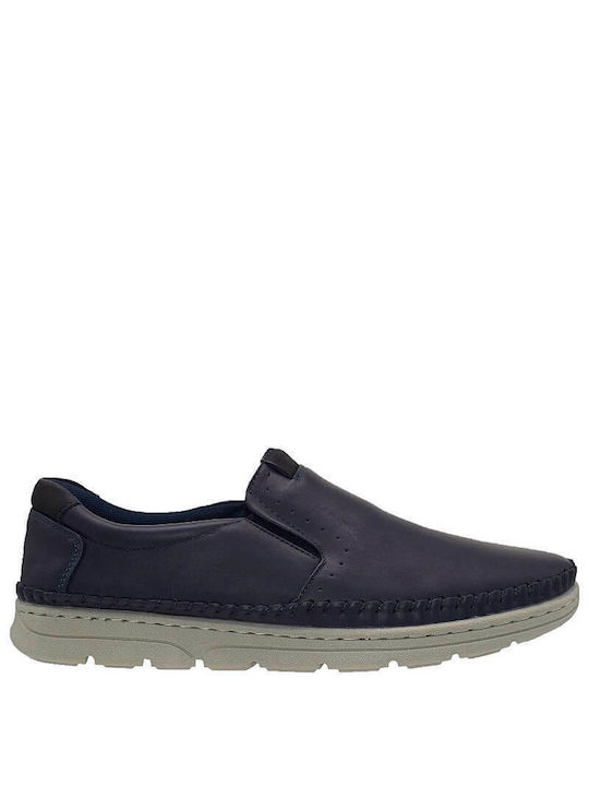 Cockers Men's Anatomic Leather Casual Shoes Blue