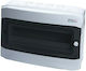 Aca Wall mounted Waterproof 18-Elements Fuse Box with 1 Row W428xH259xD142mm