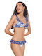 Gisela Bikini-Set Blumen Blau