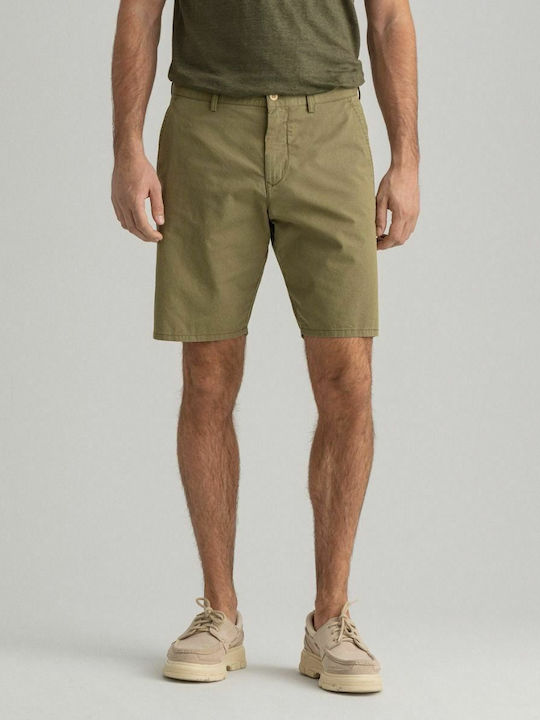 Gant Ανδρική Βερμούδα Chino Utility Green