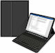 Tech-Protect SC Pen Flip Cover Plastic cu Tastatură Engleză SUA Negru (iPad 2019/2020/2021 10.2'' - iPad 2019/2020/2021 10.2'') TPSCPIPADB