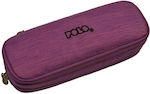 Polo Fabric Pencil Case Duo Box Jean with 2 Compartments Purple 2022