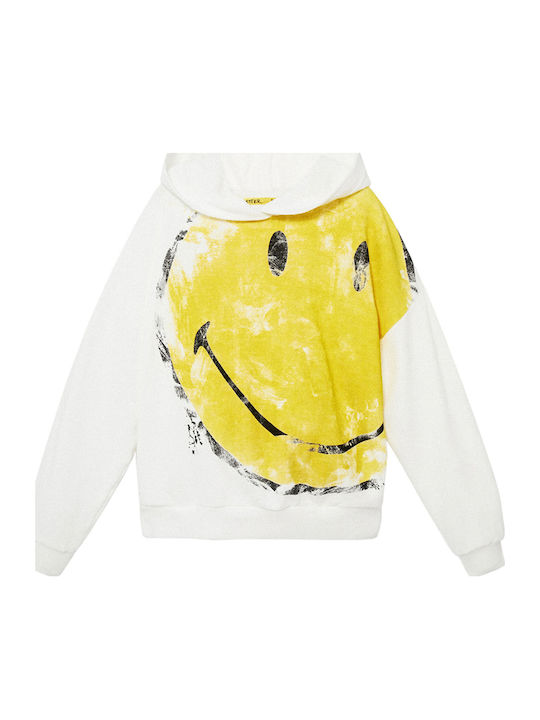 Kinder-Sweatshirt mit Kapuze Weiß Hercules