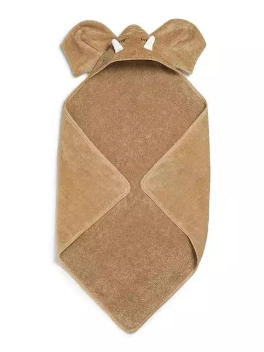 Elodie Details Baby Bath Towel Hooded Elephant Brown 80x80cm