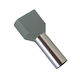Elmark Insulated Wire Ferrule Terminal TЕ2510 Gray 100pcs 59027TE