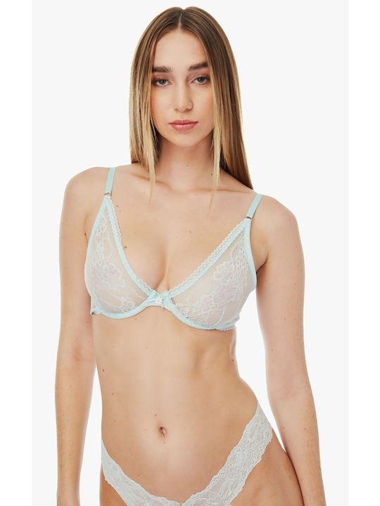 Daisies Triangle Triangle Bra without Padding Underwire Mint