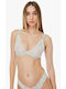 Daisies Triangle Triangle Bra without Padding Underwire Mint