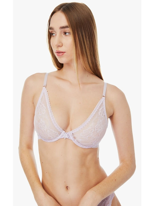 Minerva Daisies Triangle Triangle Bra without P...