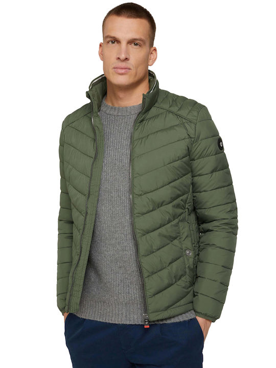 Tom Tailor Men's Puffer Jacket Khaki