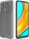 Ancus AutoFocus Carbon Fiber Back Cover Σιλικόνης Μαύρο (Redmi 9C)