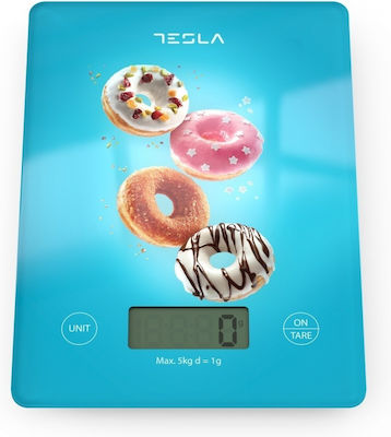 Tesla Digital Küchenwaage 1gr/5kg Blau