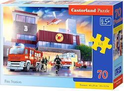 Kids Puzzle Fire Station for 5++ Years 70pcs Castorland