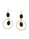 Earrings Pendants Gold Plated with Stones & Pearls