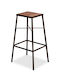 Hocker für Bar Für den Außenbereich Braun 1Stück 31x31x76cm