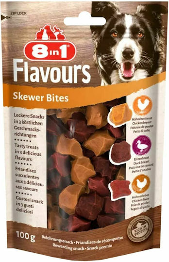 8in1 Flavours Skewer Bites Λιχουδιές Σκύλου με Κοτόπουλο 100gr