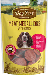 Dog Fest Meat Medallions Ostrich Dog Treat with Meat and Ostrich 90gr