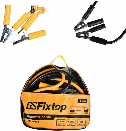 Fixtop Καλώδια Εκκίνησης Μπαταρίας Αυτοκινήτου 1500A 2.5m